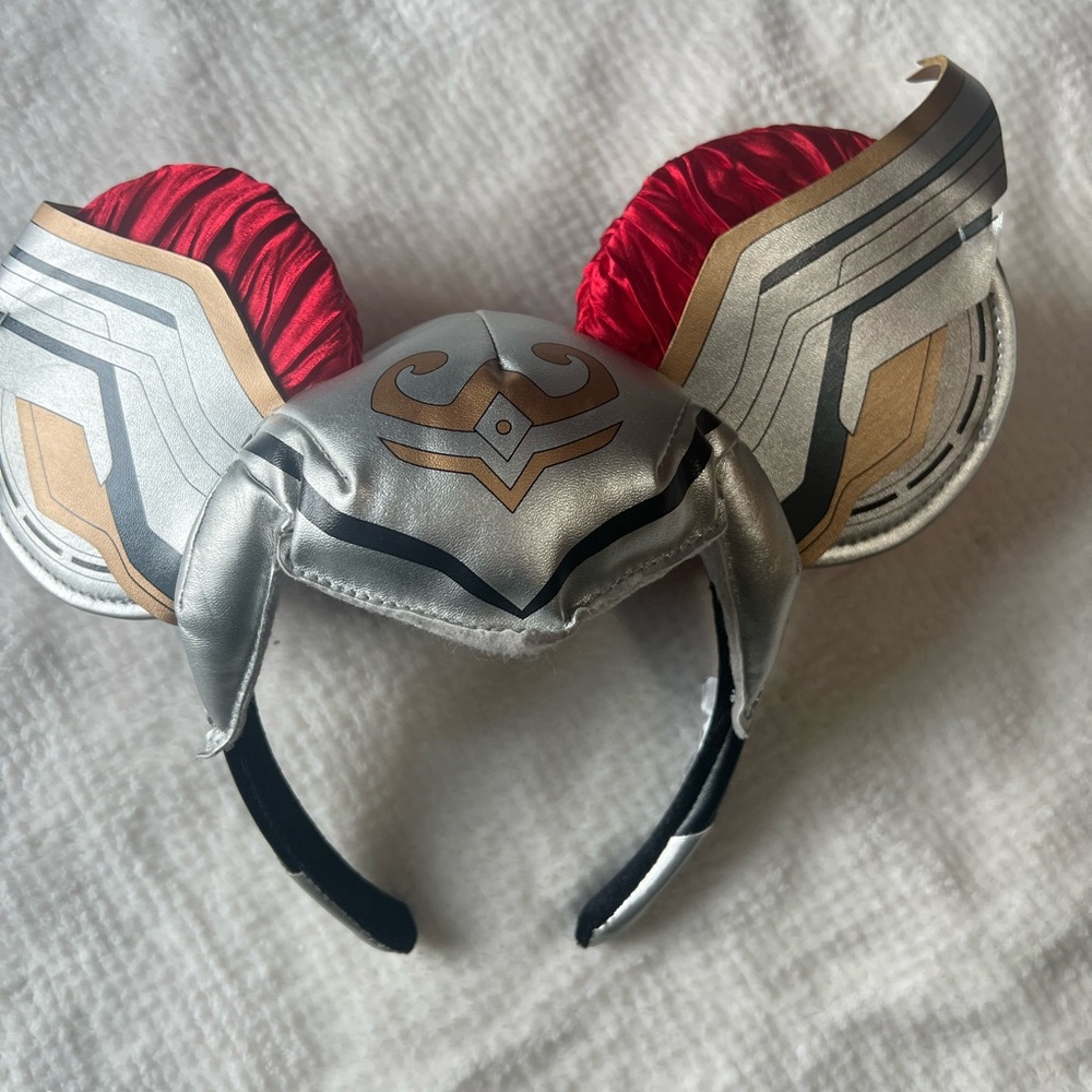 Disney Silver and Red Thor-Inspired Headband